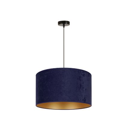 Duolla - Pakabinamas sietynas ROLLER 1xE27/15W/230V diametras 40 cm mėlyna/auksas