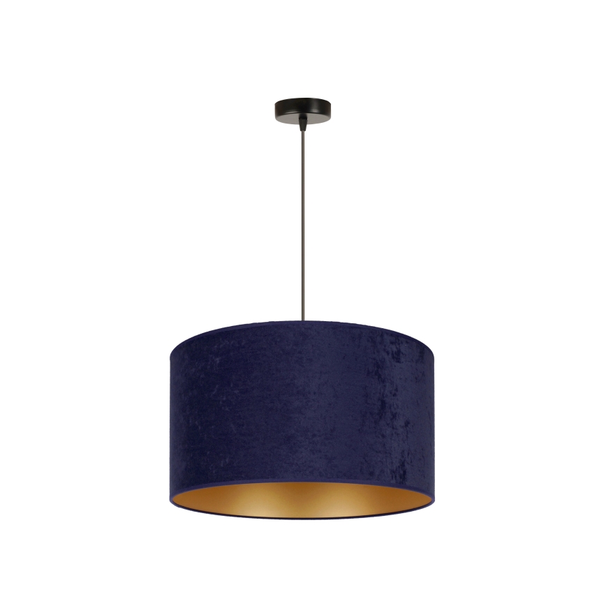 Duolla - Pakabinamas sietynas ROLLER 1xE27/15W/230V diametras 40 cm mėlyna/auksas