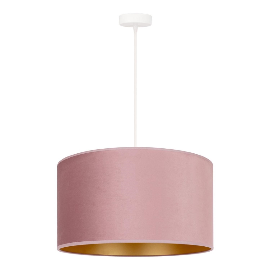 Duolla - Pakabinamas sietynas ROLLER 1xE27/15W/230V diametras 40 cm rausva/auksas