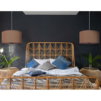 Duolla - Pakabinamas sietynas ROLLER 1xE27/15W/230V diametras 40 cm ruda