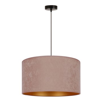 Duolla - Pakabinamas sietynas ROLLER 1xE27/15W/230V diametras 40 cm smėlio spalva/auksas