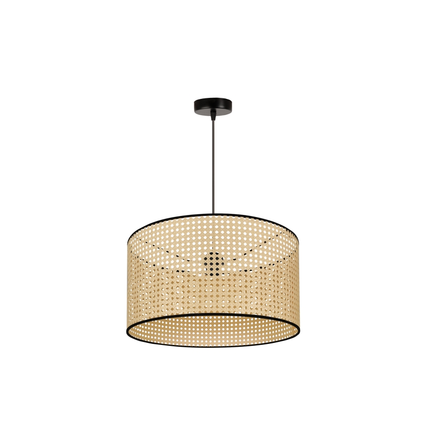Duolla - Pakabinamas sietynas ROLLER 1xE27/15W/230V diametras 45 cm rotangas/juoda