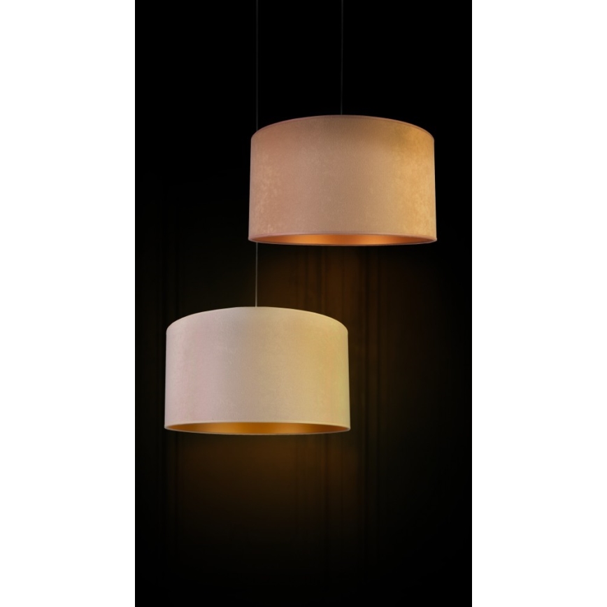 Duolla - Pakabinamas sietynas ROLLER 1xE27/40W/230V diametras 40 cm smėlio spalva