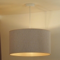Duolla - Pakabinamas sietynas ROLLER ECO RECYCLING 1xE27/15W/230V diametras 45 cm kreminė