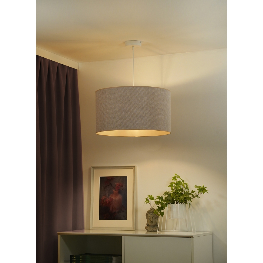 Duolla - Pakabinamas sietynas ROLLER ECO RECYCLING 1xE27/15W/230V diametras 45 cm kreminė