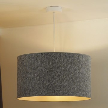 Duolla - Pakabinamas sietynas ROLLER ECO RECYCLING 1xE27/15W/230V diametras 45 cm pilka