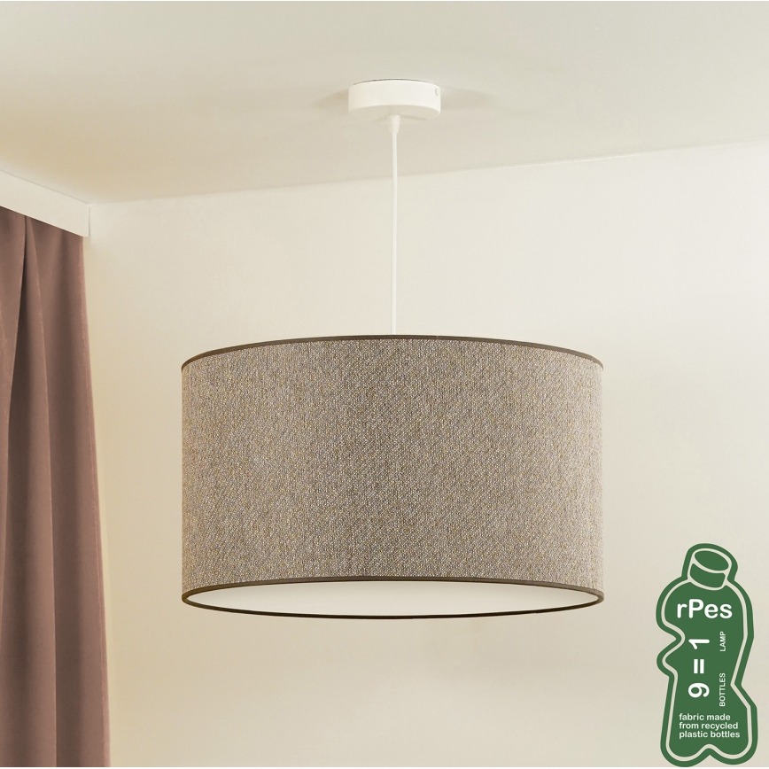 Duolla - Pakabinamas sietynas ROLLER ECO RECYCLING 1xE27/15W/230V diametras 45 cm ruda