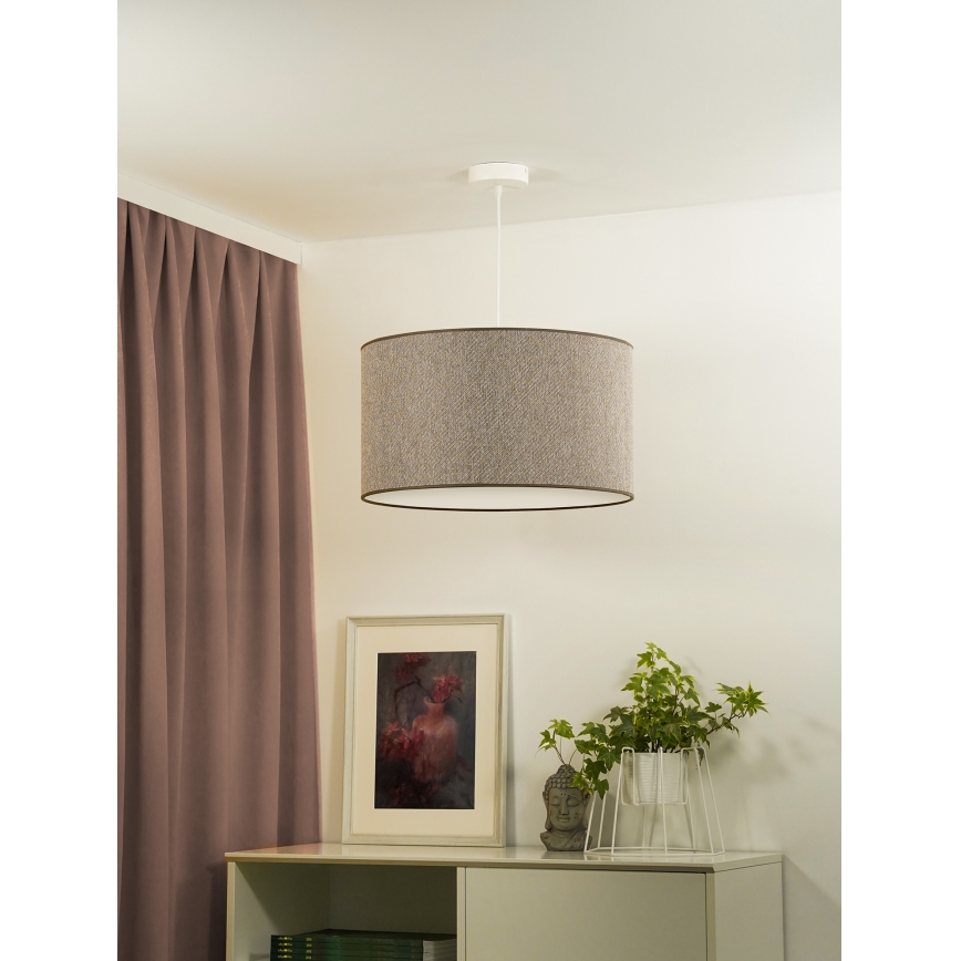 Duolla - Pakabinamas sietynas ROLLER ECO RECYCLING 1xE27/15W/230V diametras 45 cm ruda