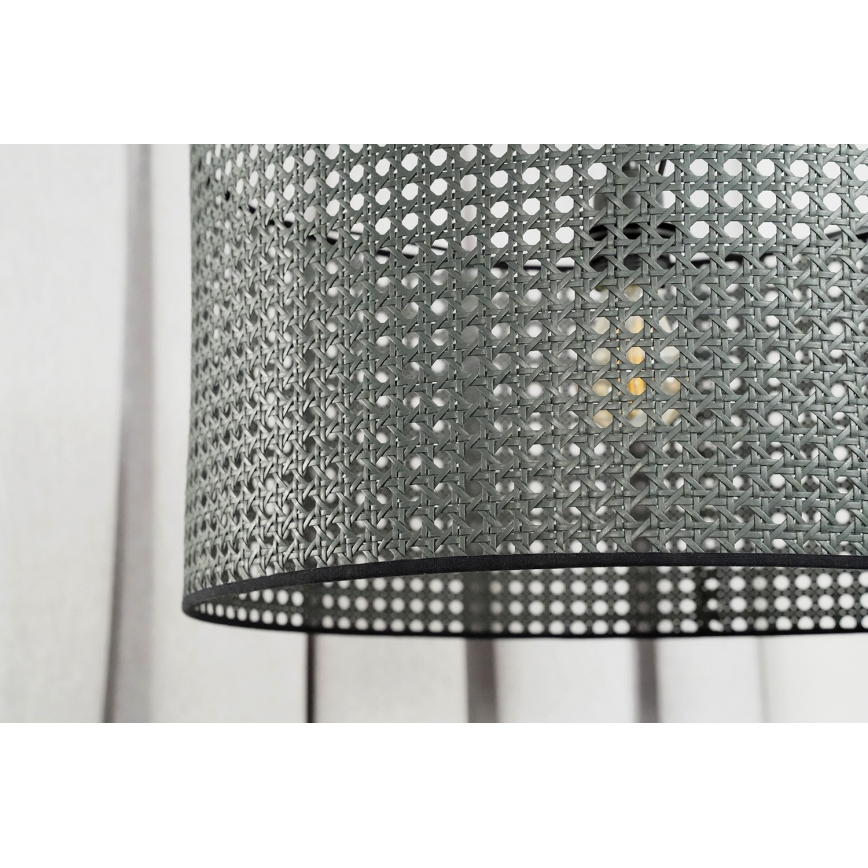 Duolla - Pakabinamas sietynas ROLLER RATTAN 1xE27/15W/230V diametras 45 cm juoda
