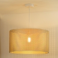 Duolla - Pakabinamas sietynas ROLLER RATTAN 1xE27/15W/230V diametras 45 cm smėlio spalva