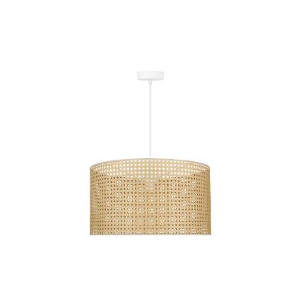 Duolla - Pakabinamas sietynas ROLLER RATTAN 1xE27/15W/230V diametras 45 cm smėlio spalva