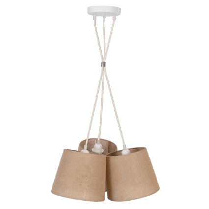 Duolla - Pakabinamas sietynas ROSSA 3xE27/15W/230V diametras 45 cm ruda
