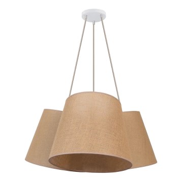 Duolla - Pakabinamas sietynas ROSSA 3xE27/15W/230V diametras 75 cm ruda