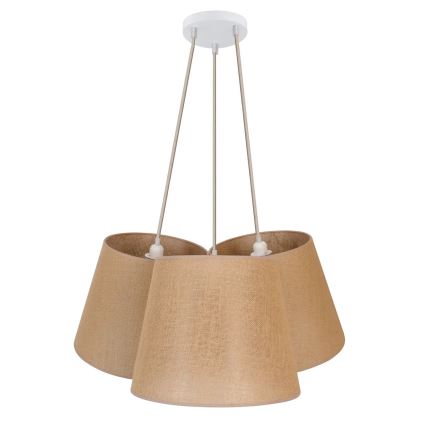 Duolla - Pakabinamas sietynas ROSSA 3xE27/15W/230V diametras 75 cm ruda