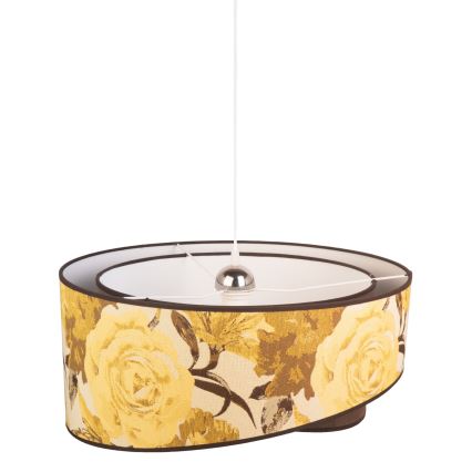 Duolla - Pakabinamas sietynas ROYAL 1xE27/40W/230V diametras 50 cm geltona