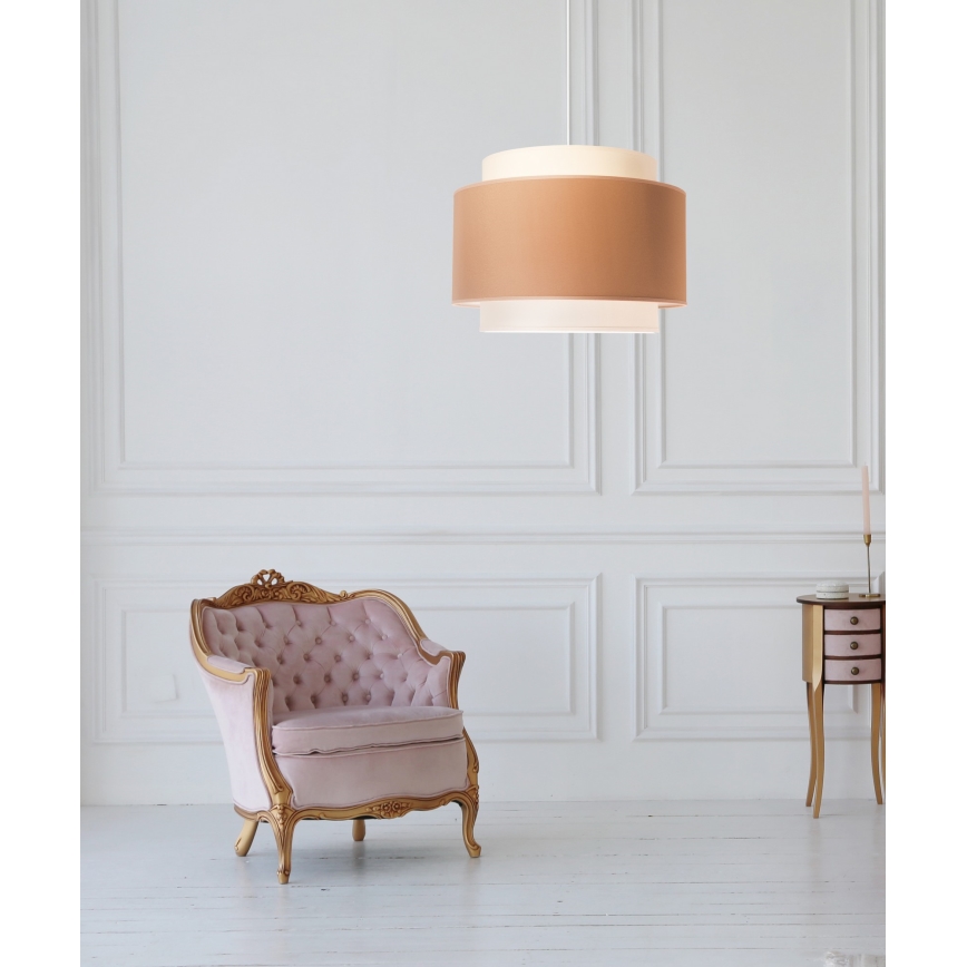 Duolla - Pakabinamas sietynas SOHO 1xE27/40W/230V diametras 40 cm smėlio spalva/kreminė