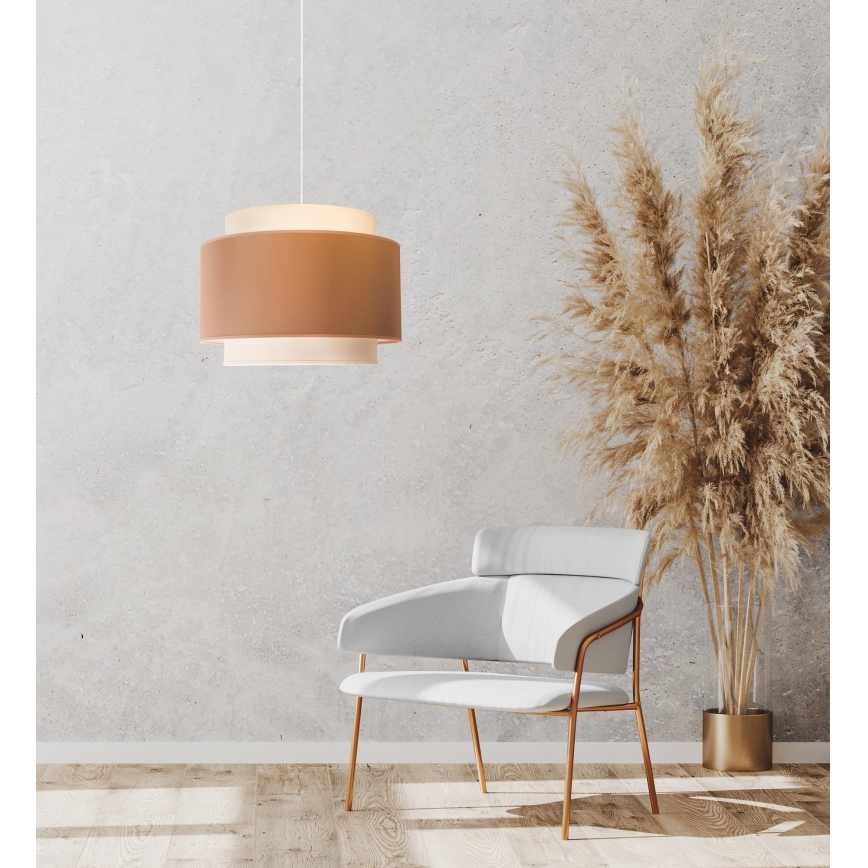 Duolla - Pakabinamas sietynas SOHO 1xE27/40W/230V diametras 40 cm smėlio spalva/kreminė