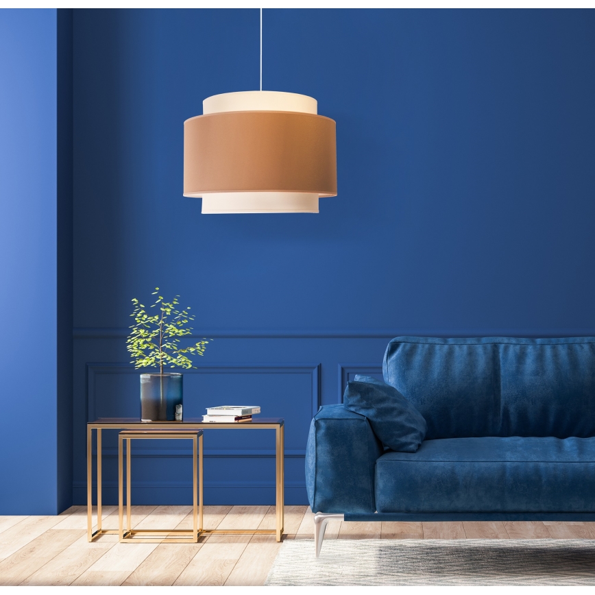 Duolla - Pakabinamas sietynas SOHO 1xE27/40W/230V diametras 40 cm smėlio spalva/kreminė
