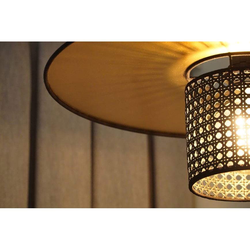 Duolla - Pakabinamas sietynas TOKYO RATTAN 1xE27/15W/230V diametras 50 cm auksas/juoda