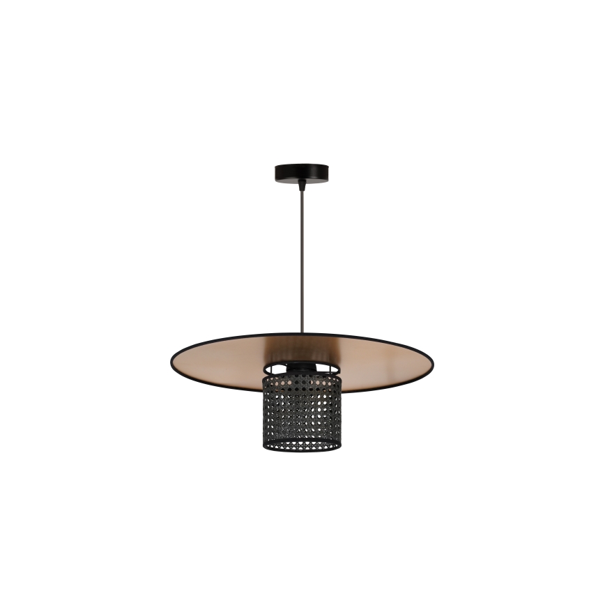 Duolla - Pakabinamas sietynas TOKYO RATTAN 1xE27/15W/230V diametras 50 cm auksas/juoda