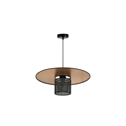 Duolla - Pakabinamas sietynas TOKYO RATTAN 1xE27/15W/230V diametras 50 cm auksas/juoda
