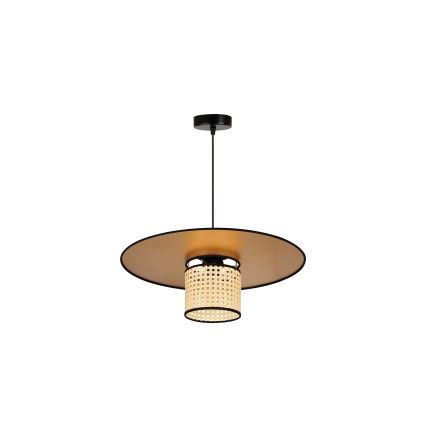 Duolla - Pakabinamas sietynas TOKYO RATTAN 1xE27/15W/230V diametras 50 cm auksas/rotangas