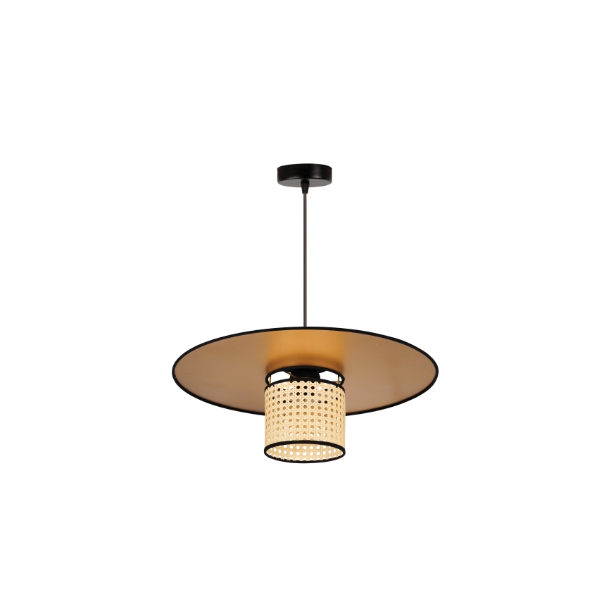 Duolla - Pakabinamas sietynas TOKYO RATTAN 1xE27/15W/230V diametras 50 cm auksas/rotangas