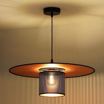 Duolla - Pakabinamas sietynas TOKYO SHINY 1xE27/15W/230V diametras 50 cm juoda/varis