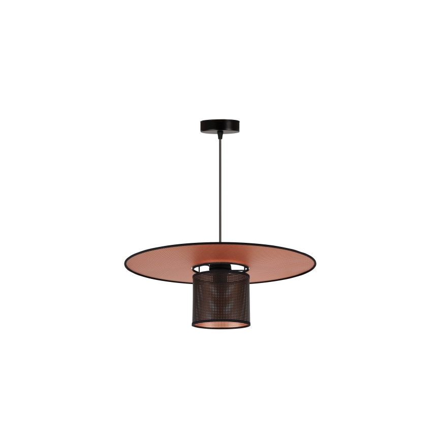 Duolla - Pakabinamas sietynas TOKYO SHINY 1xE27/15W/230V diametras 50 cm juoda/varis