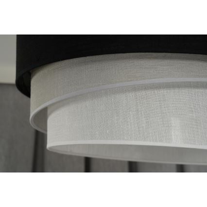 Duolla - Pakabinamas sietynas TRIO 1xE27/15W/230V diametras 45 cm juoda/pilka/balta