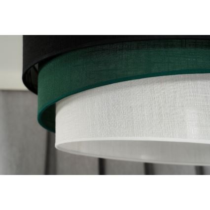 Duolla - Pakabinamas sietynas TRIO 1xE27/15W/230V diametras 45 cm juoda/žalia/balta