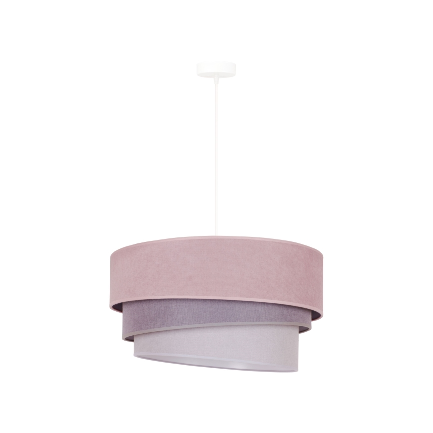 Duolla - Pakabinamas sietynas TRIO 1xE27/15W/230V diametras 45 cm rausva/pilka/balta