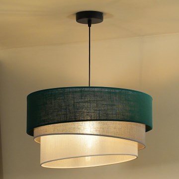 Duolla - Pakabinamas sietynas TRIO 1xE27/15W/230V diametras 45 cm žalia/pilka/balta