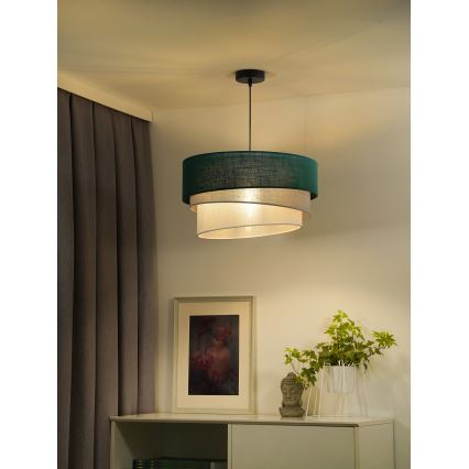 Duolla - Pakabinamas sietynas TRIO 1xE27/15W/230V diametras 45 cm žalia/pilka/balta