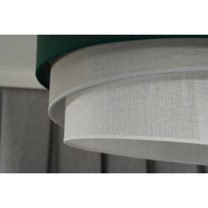 Duolla - Pakabinamas sietynas TRIO 1xE27/15W/230V diametras 45 cm žalia/pilka/balta