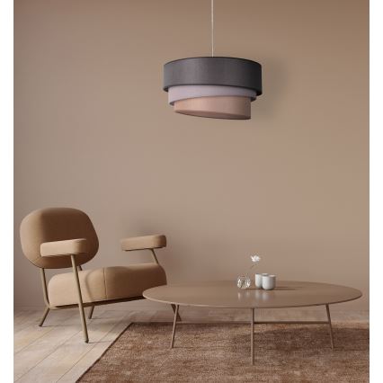 Duolla - Pakabinamas sietynas TRIO 1xE27/40W/230V diametras 45 cm antracitas/pilka/ruda