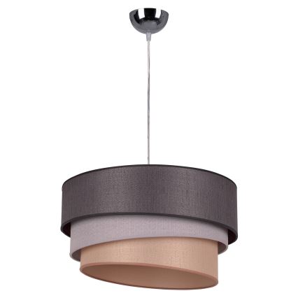 Duolla - Pakabinamas sietynas TRIO 1xE27/40W/230V diametras 45 cm antracitas/pilka/ruda