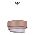 Duolla - Pakabinamas sietynas TRIO 1xE27/40W/230V diametras 45 cm ruda/pilka/sidabras