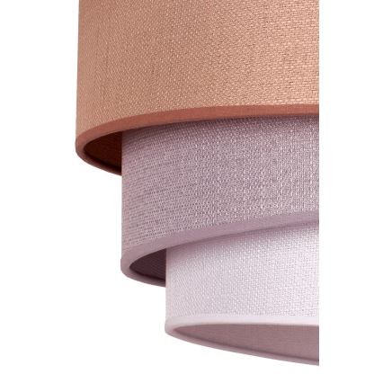 Duolla - Pakabinamas sietynas TRIO 1xE27/40W/230V diametras 45 cm ruda/pilka/sidabras