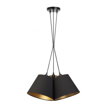 Duolla - Pakabinamas sietynas TWIGGY 3xE27/40W/230V diametras 45 cm juoda