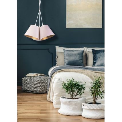 Duolla - Pakabinamas sietynas TWIGGY 3xE27/40W/230V diametras 60 cm balta
