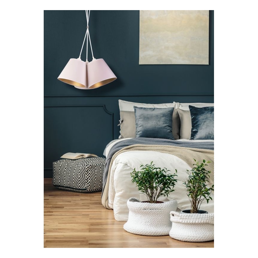 Duolla - Pakabinamas sietynas TWIGGY 3xE27/40W/230V diametras 60 cm balta