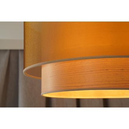 Duolla - Pakabinamas sietynas WOOD BOHO 1xE27/15W/230V diametras 45 cm varis/smėlio spalva