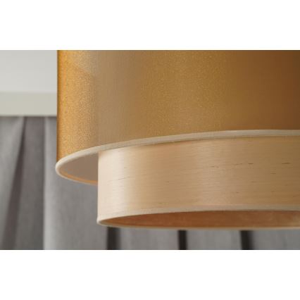 Duolla - Pakabinamas sietynas WOOD BOHO 1xE27/15W/230V diametras 45 cm varis/smėlio spalva
