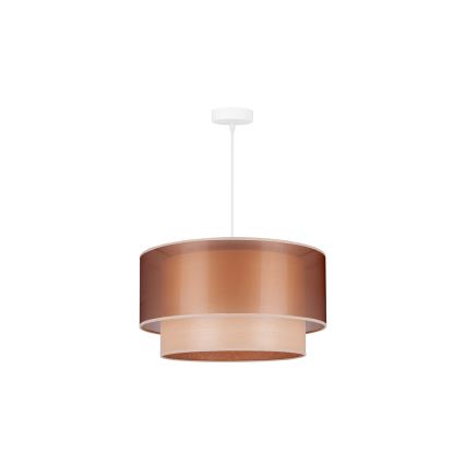 Duolla - Pakabinamas sietynas WOOD BOHO 1xE27/15W/230V diametras 45 cm varis/smėlio spalva