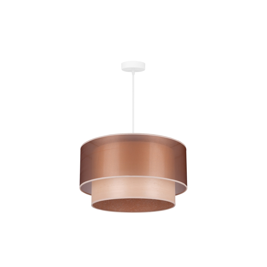 Duolla - Pakabinamas sietynas WOOD BOHO 1xE27/15W/230V diametras 45 cm varis/smėlio spalva
