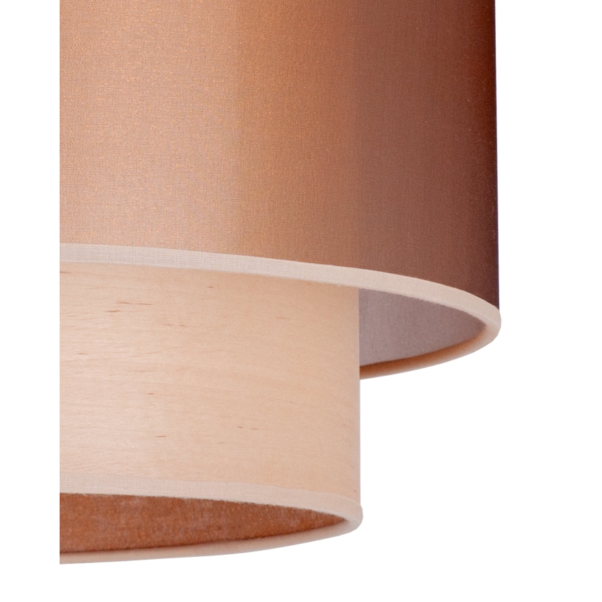 Duolla - Pakabinamas sietynas WOOD BOHO 1xE27/15W/230V diametras 45 cm varis/smėlio spalva