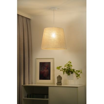 Duolla - Pakabinamas sietynas YUTE 1xE27/15W/230V diametras 38 cm pilka