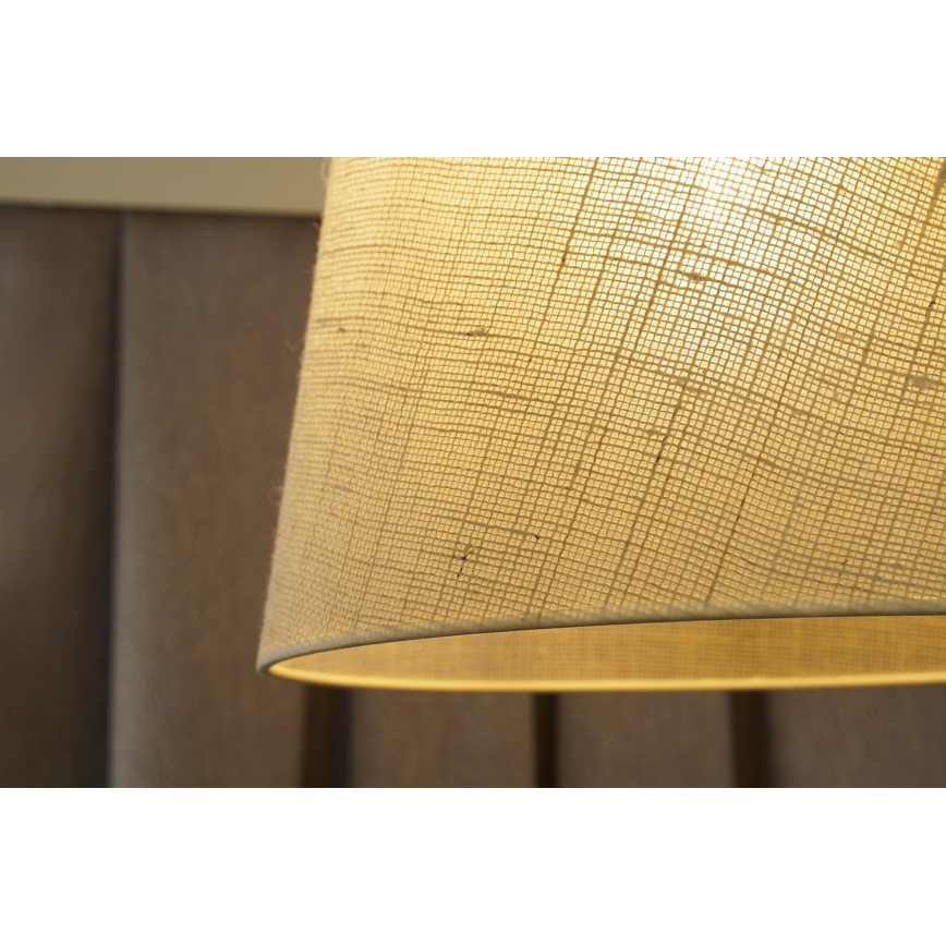 Duolla - Pakabinamas sietynas YUTE 1xE27/15W/230V diametras 38 cm pilka