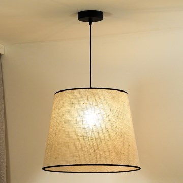 Duolla - Pakabinamas sietynas YUTE 1xE27/15W/230V diametras 38 cm pilka/juoda